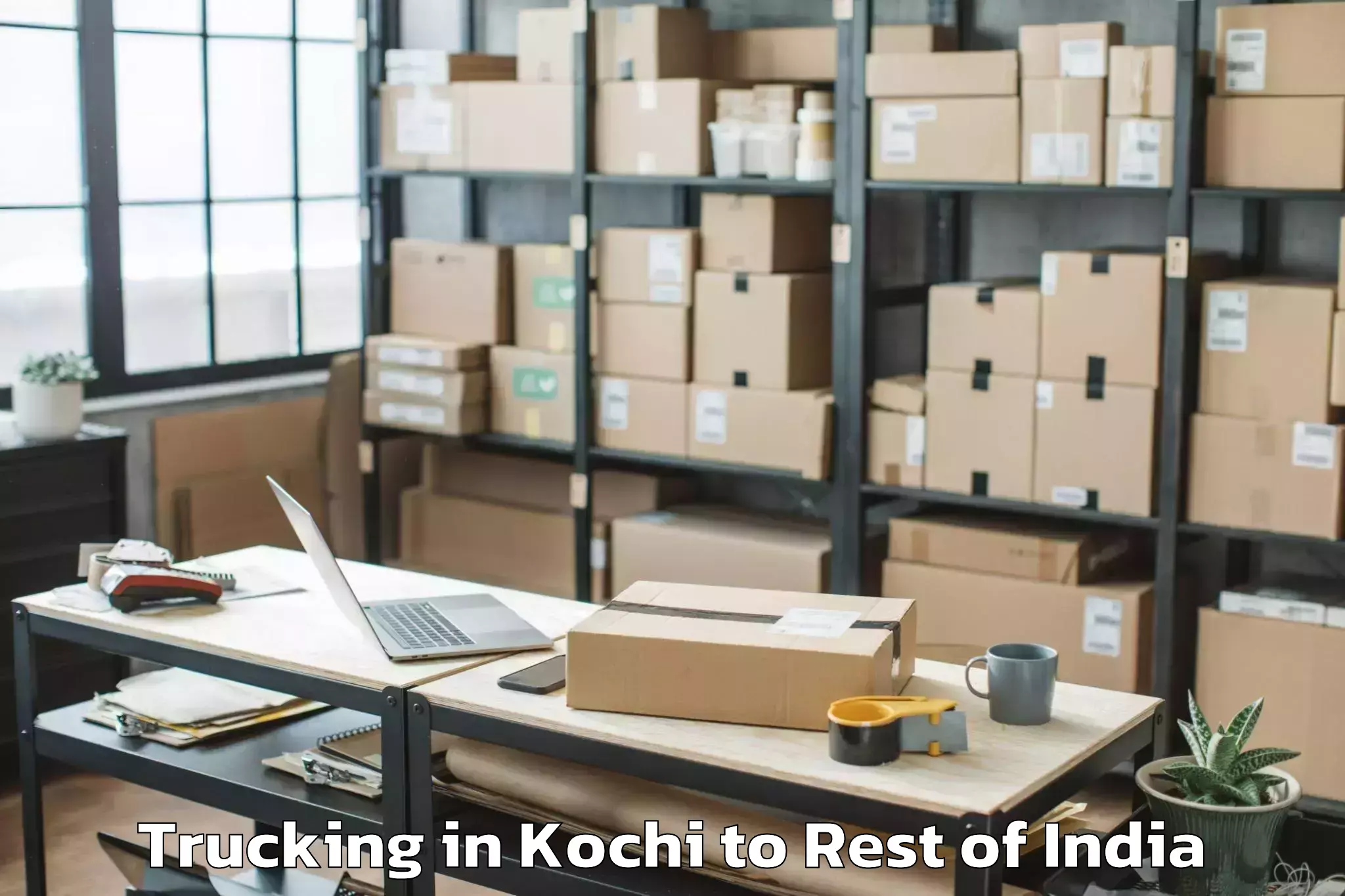 Book Kochi to Kowdipally Trucking Online